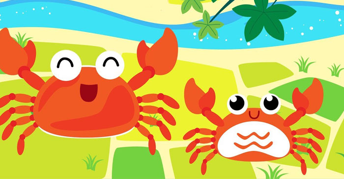 8 mẩu truyện song ngữ tiếng anh cho trẻ 6.The two crabs